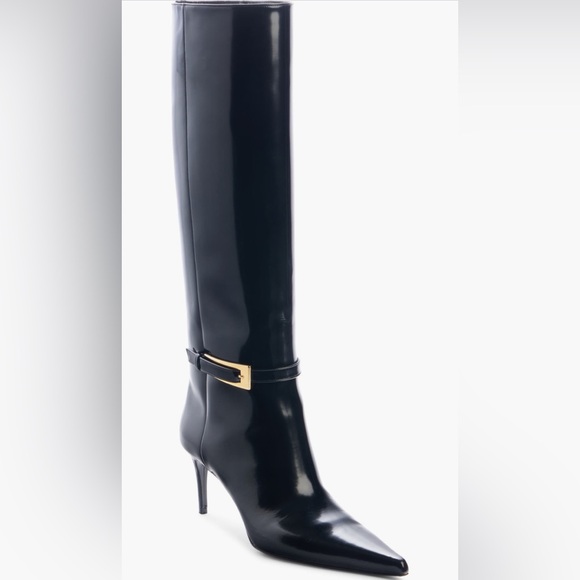Yves Saint Laurent Black Boots - Picture 1 of 4